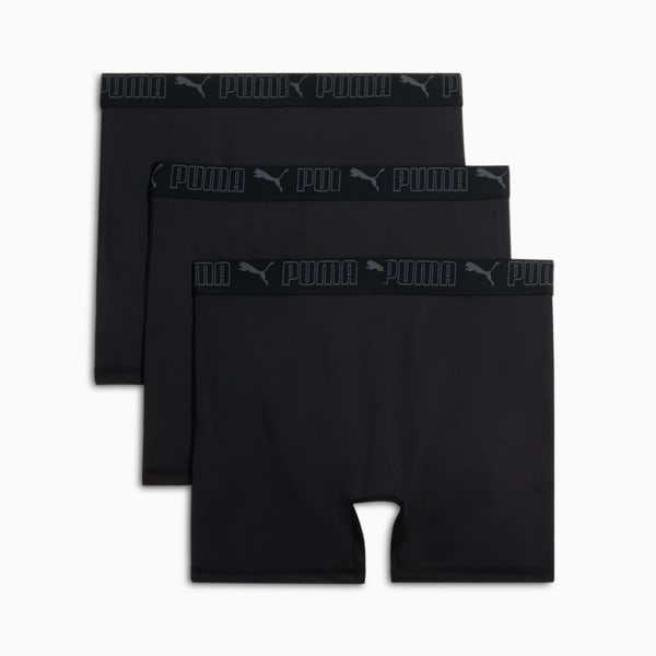 Men's Training Boxer Briefs [3 Pack], BLACK / GREY, extralarge